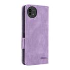 For Sharp Aquos wish5 Magnetic Clasp Leather Phone Case(Purple) - 3