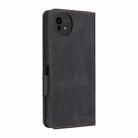 For Sharp Aquos wish5 Magnetic Clasp Leather Phone Case(Black) - 3