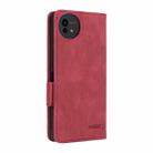 For Sharp Aquos wish5 Magnetic Clasp Leather Phone Case(Red) - 3