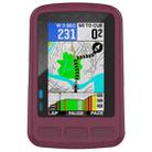 For Wahoo Elemnt Roam WFCC4 Stopwatch Silicone Protective Case(Wine Red) - 1