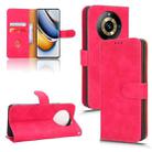 For Realme 11 Pro / 11 Pro+ Skin Feel Magnetic Flip Leather Phone Case(Rose Red) - 1