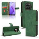 For Realme 12 5G Skin Feel Magnetic Flip Leather Phone Case(Green) - 1