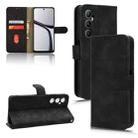 For Realme C65 4G Skin Feel Magnetic Flip Leather Phone Case(Black) - 1