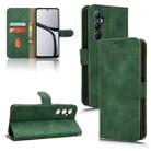 For Realme C65 4G Skin Feel Magnetic Flip Leather Phone Case(Green) - 1