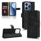 For Realme C63 / C61 Skin Feel Magnetic Flip Leather Phone Case(Black) - 1