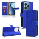 For Realme C63 / C61 Skin Feel Magnetic Flip Leather Phone Case(Blue) - 1