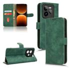 For Realme GT 7 Pro Skin Feel Magnetic Flip Leather Phone Case(Green) - 1