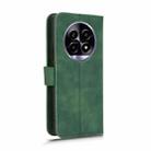 For Realme 13+ 5G Skin Feel Magnetic Flip Leather Phone Case(Green) - 3