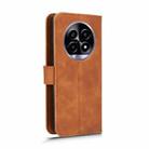 For Realme 13+ 5G Skin Feel Magnetic Flip Leather Phone Case(Brown) - 3
