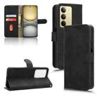 For Realme C75 4G Skin Feel Magnetic Flip Leather Phone Case(Black) - 1