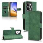 For Realme 14 5G Skin Feel Magnetic Flip Leather Phone Case(Green) - 1