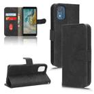 For Nokia C02 Skin Feel Magnetic Flip Leather Phone Case(Black) - 1