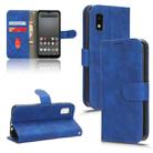 For Sharp Aquos Wish 3 Skin Feel Magnetic Flip Leather Phone Case(Blue) - 1