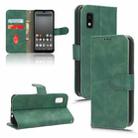For Sharp Aquos Wish 3 Skin Feel Magnetic Flip Leather Phone Case(Green) - 1