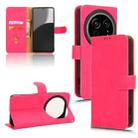 For Sharp Aquos R9 Skin Feel Magnetic Flip Leather Phone Case(Rose Red) - 1