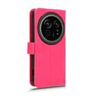 For Sharp Aquos R9 Skin Feel Magnetic Flip Leather Phone Case(Rose Red) - 3