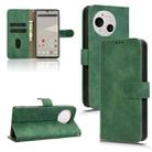 For Sharp Aquos R10 Skin Feel Magnetic Flip Leather Phone Case(Green) - 1