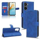 For ZTE Axon 40 Lite Skin Feel Magnetic Flip Leather Phone Case(Blue) - 1