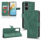 For ZTE Axon 40 Lite Skin Feel Magnetic Flip Leather Phone Case(Green) - 1