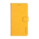 For Nokia 1.3 idewei Crazy Horse Texture Horizontal Flip Leather Case with Holder & Card Slots & Wallet(Yellow) - 1