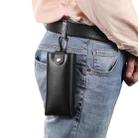 Litchi Texture Waist Belt Wallet Bag For Folding Screen Phone(Black) - 6