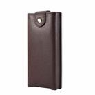 Litchi Texture Waist Belt Wallet Bag For Folding Screen Phone(Brown) - 1