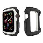 For Apple Watch Series 5 & 4 44mm Shockproof Two Color Protective Case(Black White) - 1