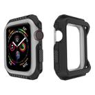 For Apple Watch Series 5 & 4 44mm Shockproof Two Color Protective Case(Black Grey) - 1