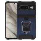 For Google Pixel 8 Camera Shield Card Slot PC+TPU Phone Case(Blue) - 1