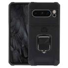 For Google Pixel 8 Pro Camera Shield Card Slot PC+TPU Phone Case(Black) - 1