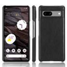 For Google Pixel 7a Litchi Texture Back Cover Phone Case(Black) - 1