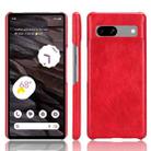 For Google Pixel 7a Litchi Texture Back Cover Phone Case(Red) - 1