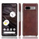 For Google Pixel 7a Litchi Texture Back Cover Phone Case(Brown) - 1