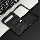 For Google Pixel Fold Litchi Texture Card Slots Back Cover Phone Case(Black) - 6