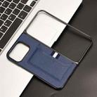 For Google Pixel 9 Pro Fold Litchi Texture Card Slots Back Cover Phone Case(Blue) - 2