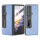 For Honor Magic Vs ABEEL Integrated Diamond Series Phone Case with Holder(Sapphire Blue) - 1