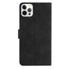 For iPhone 16 Pro Seven Butterflies Embossed Leather Phone Case(Black) - 3