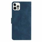 For iPhone 16 Pro Max Seven Butterflies Embossed Leather Phone Case(Blue) - 3