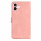 For iPhone 17 Seven Butterflies Embossed Leather Phone Case(Pink) - 3