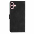 For iPhone 17 Seven Butterflies Embossed Leather Phone Case(Black) - 3