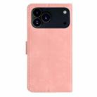 For iPhone 17 Pro Seven Butterflies Embossed Leather Phone Case(Pink) - 3