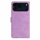 For iPhone 17 Pro Seven Butterflies Embossed Leather Phone Case(Purple) - 3