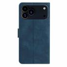 For iPhone 17 Pro Seven Butterflies Embossed Leather Phone Case(Blue) - 3