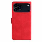 For iPhone 17 Pro Max Seven Butterflies Embossed Leather Phone Case(Red) - 3