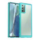 For Samsung Galaxy Note20 Colorful Series Acrylic + TPU Phone Case(Transparent Blue) - 1