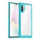 For Samsung Galaxy Note10+ 5G Colorful Series Acrylic + TPU Phone Case(Transparent Blue) - 1