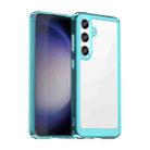 For Samsung Galaxy S24+ 5G Colorful Series Acrylic + TPU Phone Case(Transparent Blue) - 1