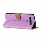 For LG K61 Seven Butterflies Embossed Leather Phone Case(Purple) - 5