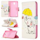 For Nokia 1.3 Colored Drawing Pattern Horizontal Flip Leather Case with Holder & Card Slots & Wallet(Elephant) - 1