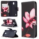 For Nokia 1.3 Colored Drawing Pattern Horizontal Flip Leather Case with Holder & Card Slots & Wallet(Lotus) - 1